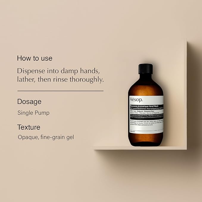 Aesop Reverence Aromatique Hand Wash Refill | Cleanse and Exfoliate the Hands | With Botanical Extracts And Finely Milled Pumice | 16.9 oz