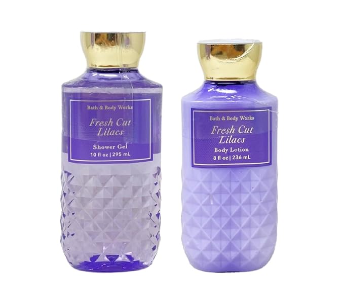 Bath & Body Works Fresh Cut Lilacs Duo Set - Shower Gel and Body Lotion.-VivaGrace Women