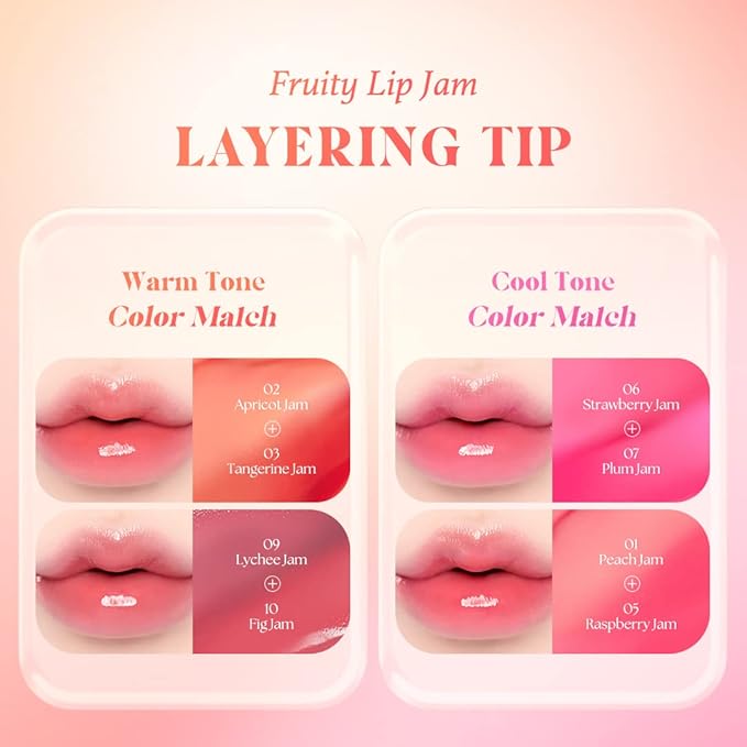 dasique Fruity Lip Jam (#06 Strawberry Jam) | High-shine finish | Moisturizing | Vegan, Cruelty Free | Lip Balm-VivaGrace Women