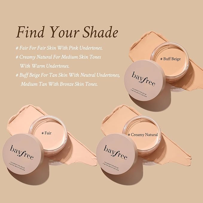 Foundation Balm, Matte Full Coverage Cream Foundation, Mature Skin Foundation, Creamy, Waterproof, Lightweight Face Makeup, 0.99 oz (CREAMY NATURAL)-VivaGrace Women