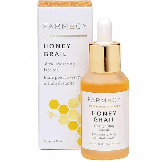 Farmacy Hydrating Face Oil - Honey Grail Nourishing Oil for Skin & Hair - Infused with Sea Buckthorn Oil, Rosehip Oil & Buckwheat Honey to Moisturize & Maintain a Healthy Skin Barrier (30ml)-VivaGrace Women