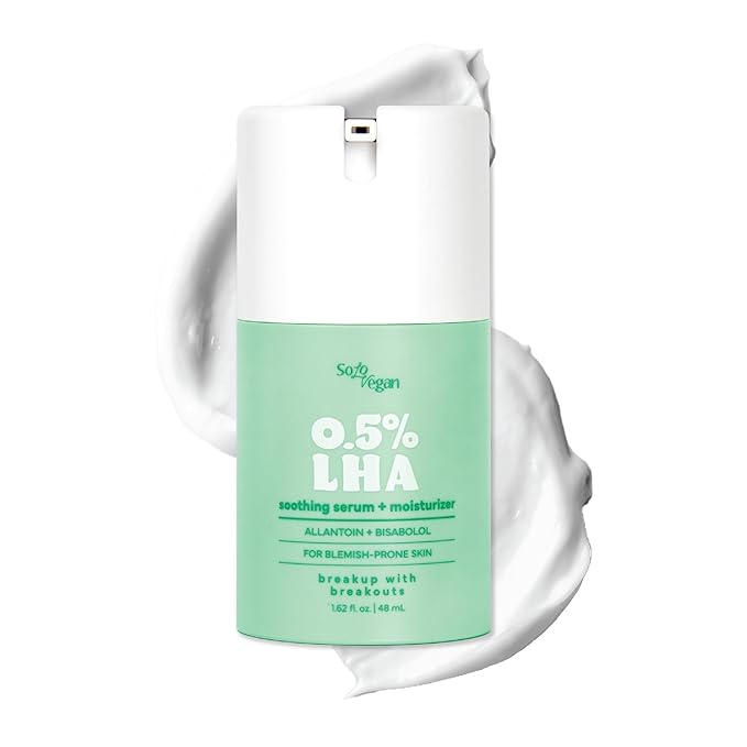 LHA Serum + Moisturizer | Hydrating, Moisturizing, Vegan Korean Skincare for Sensitive, Acne-Prone Skin (Facial Serum, 1.62 fl.oz)