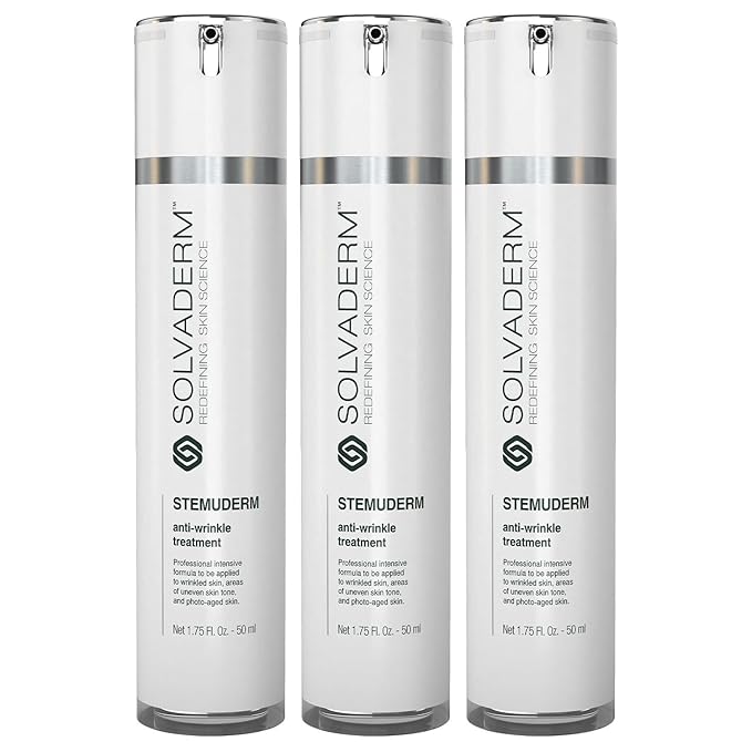 Stemuderm Face & Eye Cream - Anti Aging Skincare - Daily Moisturizer for Fine Lines, Wrinkles & Eyebags - Supports Production of Collagen & Elastin - Organic Stem Cell Complex - 1.7 oz (Pack of 3)-VivaGrace Women