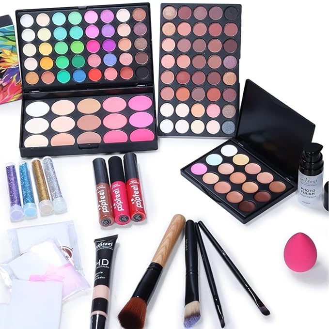 Makeup Kit All In One Makeup Kit,Multipurpose Makeup Set Full Makeup Essential Starter Kit for Beginners Pros Makeup Gift Set for girl or Women-VivaGrace Women