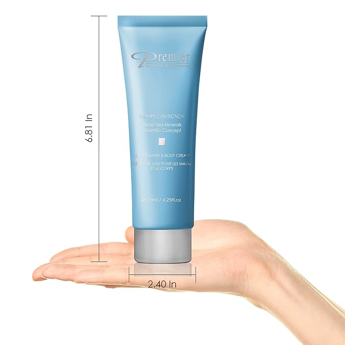 Premier Dead Sea Luxury Hand & Body Cream, hydrating, fast absorbing, no tackiness, relaxing , with witch hazel and vitamins 4.25fl.oz-VivaGrace Women