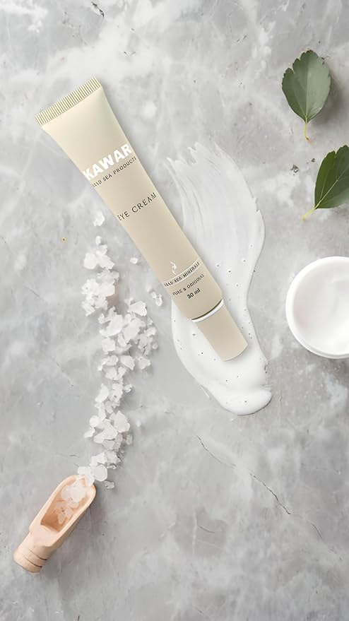 Dead Sea Eye Cream with Retinol, Collagen, Argan Oil & Caffeine, Targets Dark Circles, Puffiness & Fine Lines, Enriched with Dead Sea Minerals, Vegan Eye Cream for Women & Men, 1 oz-VivaGrace Women