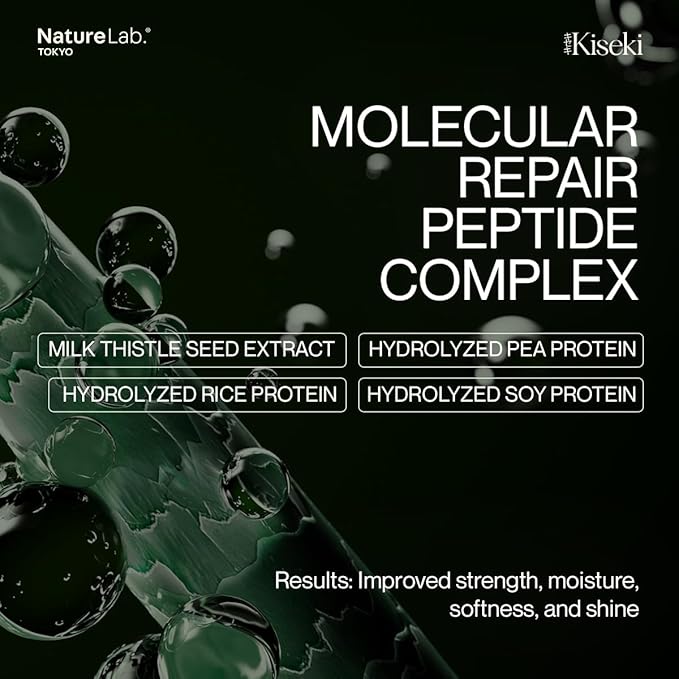 NatureLab.TOKYO Kiseki Molecular Repair Leave-In Hair Masque Refill: Restores Damaged Hair, Repairs Heat & Chemical Damage, Boosts Strength, Smoothness & Softness, 1.7 Fl Oz-VivaGrace Women