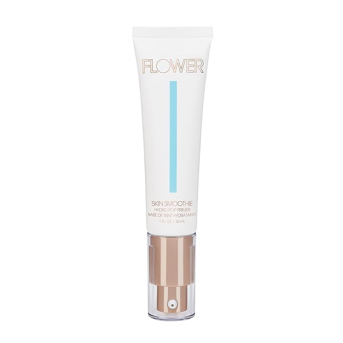 FLOWER BEAUTY By Drew Barrymore Skin Smoothie Hydro Pop Makeup Primer - Hydrating + Cooling - Lightweight feel + Absorbs Quickly - Grips Makeup for Long Lasting wear + Moisturizing - For All Skin Types-VivaGrace Women