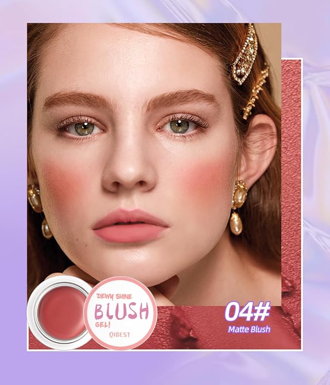 Warm Change Blush Clear Color Change Moisturizing Natural Nude Long-lasting All-Day Face Enhancing Makeup Color,-VivaGrace Women