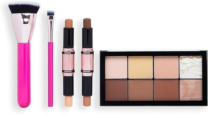 Contour Makeup Gift Set, Contour Sticks, Contour Brushes & Contour Palette Included-VivaGrace Women