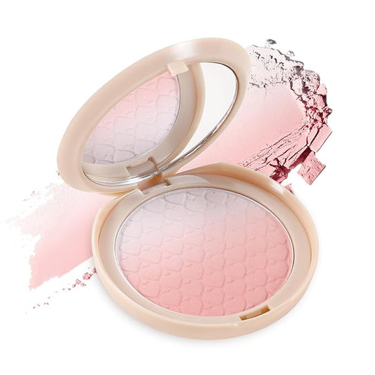 Gradient Matte Blush Palette, Blendable Blush Powder for Cheeks, Shape, Contour & Highlight Face for a Naturally Glowing Finish-VivaGrace Women