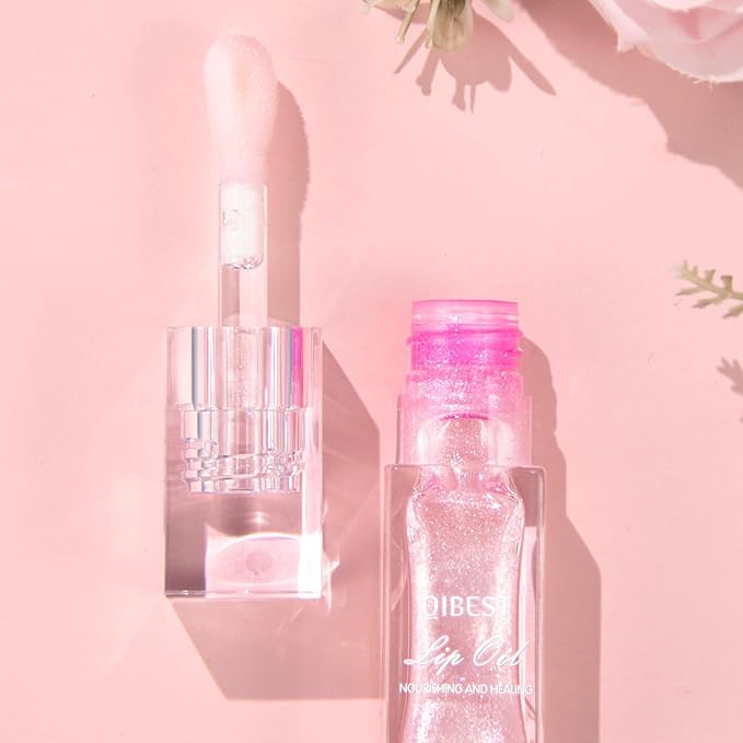 2Pcs Magic Color Changing Moisturizing Lip Glow Oil Plumping Glimmer Glow Lipstick, Hydrating Lip Gloss Lip Balm Transparent Lip Care, Long Lasting Moisturizing Non-sticky Fresh Texture Lip Oil-VivaGrace Women