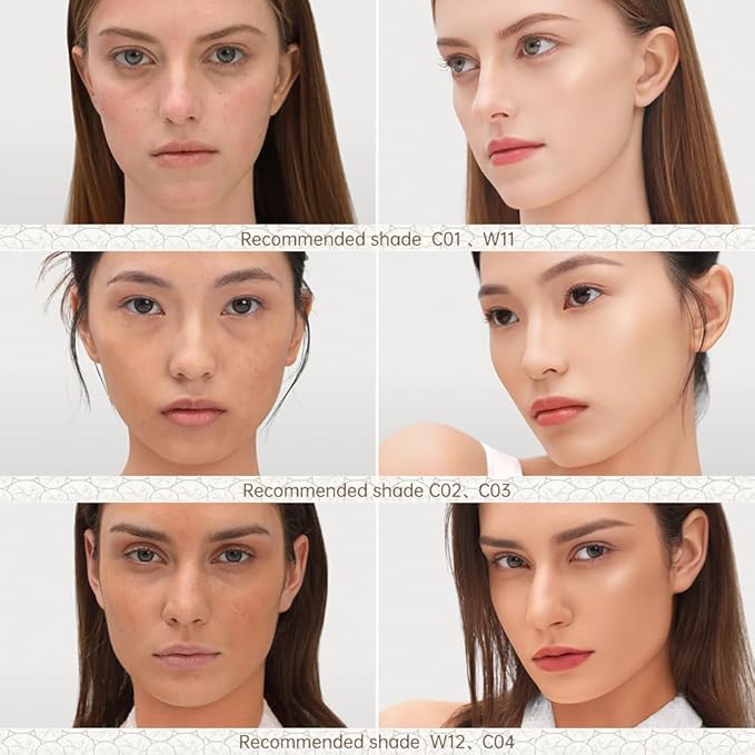 CATKIN Panda Land Full Coverage Cushion Fondation, Breathable Hydrating Nourishing Poreless Face Makeup Save for Sensitive Skin,Sheer Finish (W11 Light)-VivaGrace Women