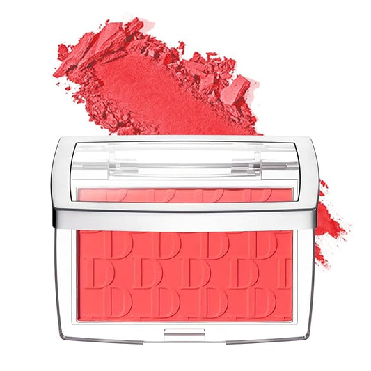 Embossed Blush, Palette Pink Dark Powder Blush Palette-VivaGrace Women