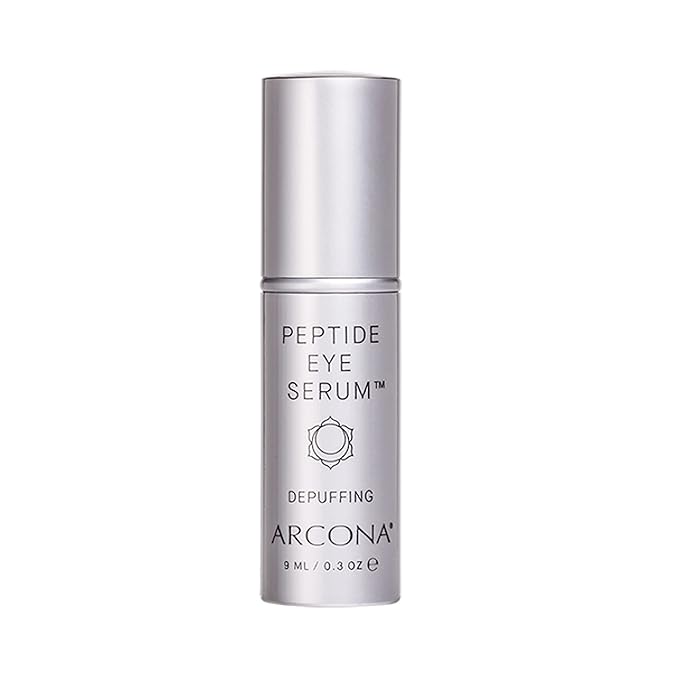 ARCONA Peptide Eye Serum - Coffee Extract Reduces Puffiness, Aloe + Lavender Soothe, Peptides Reduce Fine Lines + Wrinkles .3 oz. Made In The USA-VivaGrace Women