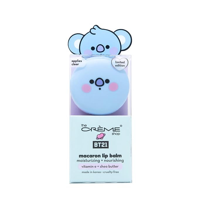 The Crème Shop | BT21 Baby - KOYA Macaron Lip Balm - Soda Pop (Clear)-VivaGrace Women