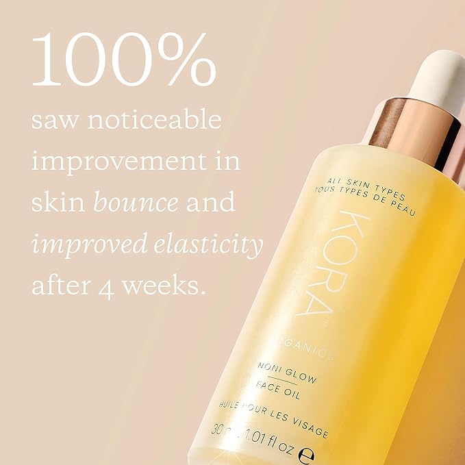 KORA Organics Noni Glow Hydrating Face Oil with Rosehip, Gua Sha Oil, Certified Organic, Cruelty Free, 0.34 fl oz - Face Care Beauty Products for Women-VivaGrace Women