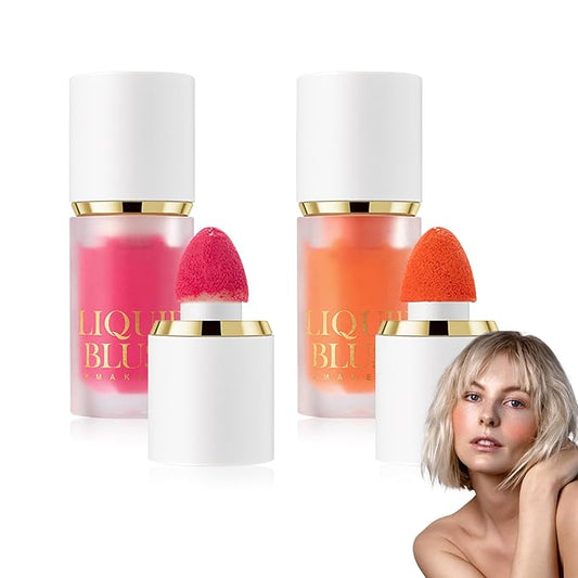 2 Colors Blush Stick,Multi-Use Cream Blush,Waterproofing Highly Pigmented Makeup Stick,Moisturizing Makeup Cream Set A4-VivaGrace Women