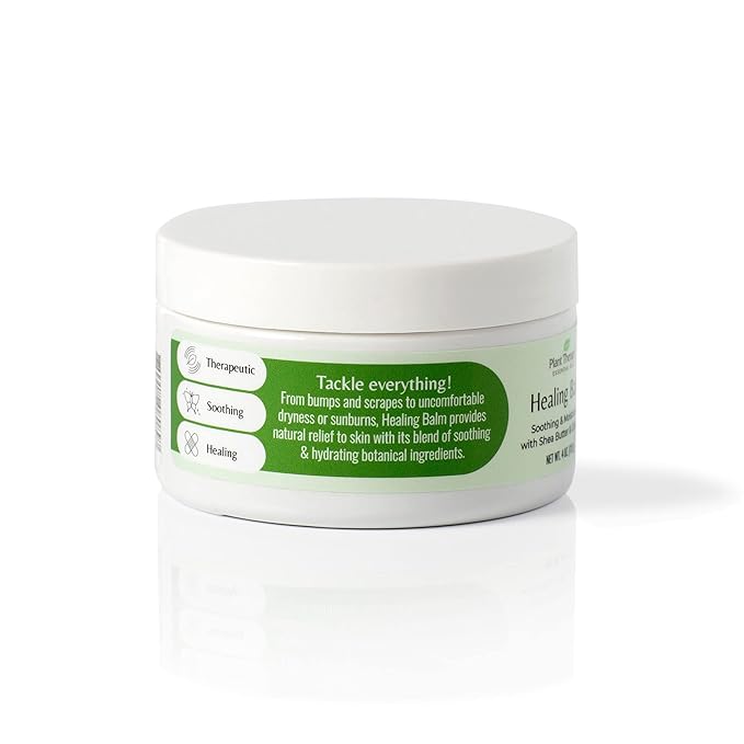 Plant Therapy Healing Balm 4 oz 100% Pure & Natural, Nutrient-Rich Botanical Formula, Soothing Ingredients: Shea Butter, Tamanu Oil, and Calendula Extract-VivaGrace Women