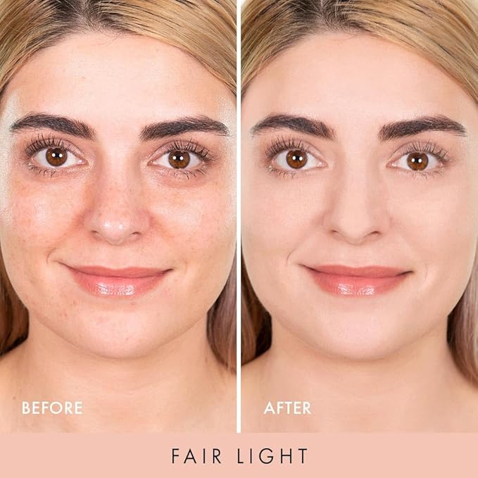 Wander Beauty Wanderlust Powder Foundation - Fair Light - Blurs & Evens Skin Tone - Perfects & Hydrates With Hyaluronic Acid, Aloe, Honeysuckle, & Vitamin E - Lightweight, Buildable Coverage - 0.31 oz-VivaGrace Women