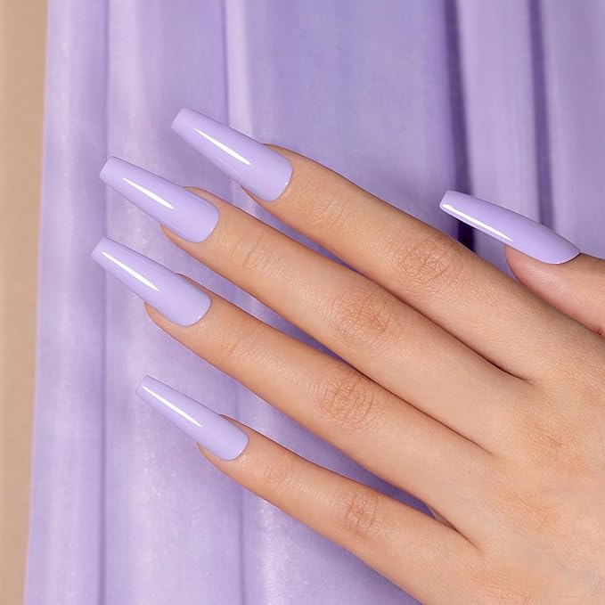 RARJSM Light Purple Gel Nail Polish Pastel Purple Gel Polish 1PCS 15ML Lavender GelNailPolish Soak off U V Curing Required Nail Art Starter Manicure Salon DIY at Home