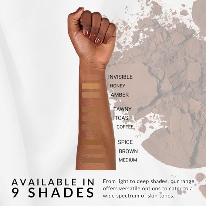 Luxury Oil Blotting Pressed Powder by Flori Roberts, Long Lasting Oil and Shine Control, Flawless Complexion for Women of Color or Deeper Skin Tones-VivaGrace Women