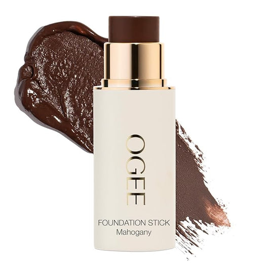 Ogee Sculpted Complexion Foundation Stick (Mahogany 14.5N - Deep Cocoa, Rich Undertones) Full Coverage Foundation Makeup - Instantly Balance & Even Complexion - 70% Organic Ingredients-VivaGrace Women