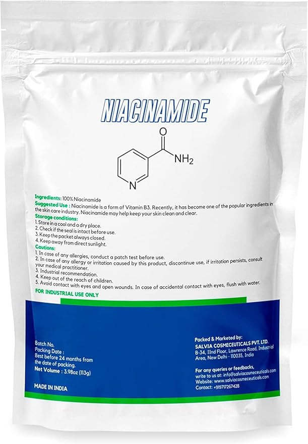 Niacinamide -3.9oz Pure Niacinamide Powder, Niacinamide Powder Cosmetic Grade, DIY Niacinamide Powder for Serum & Cream- Pack of 2-VivaGrace Women