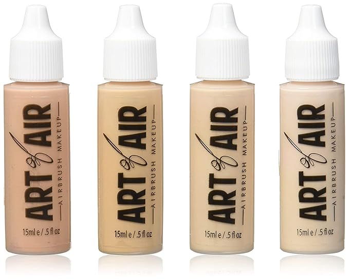 4pc FAIR Complexion Professional Airbrush Cosmetic Makeup Set 1/2 oz bottles-VivaGrace Women