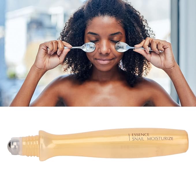 Eye Cream Roller, 15ml Under Eye Cream Eye Roller Massaging Reduce Puffiness Nourishing Eye Cream Roller Eye Serum and Under Eye Roller Cream for Dark Circles Puffiness Relieving Fatigue-VivaGrace Women
