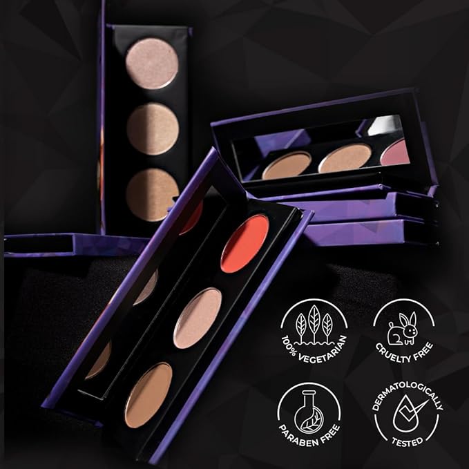 SUGAR Cosmetics Contour De Force Face Palette - 02 Vivid Victory Longlasting Formula, Lightweight Blush, Highlighter And Bronzer, Paraben Free.-VivaGrace Women