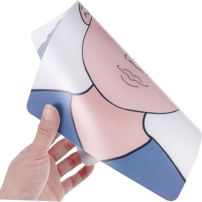 ADOCARN 2pcs Makeup Practice Board Makeup Training Face Colored Makeup Template Painting Exercise Template Cosmetic Makeup Template Eyelid Face Board Double Eyelid Plastic Child Face Paint-VivaGrace Women