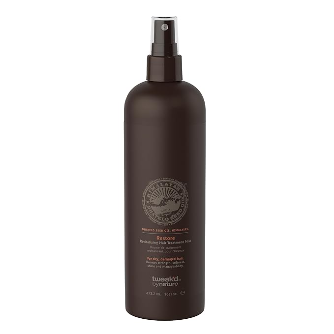 Tweak’d by Nature - Restore Revitalizing Hair Treatment Mist, Strengthens and Protects Hair for Soft Feel and Healthy Shine, Cruelty Free (16 ounces)-VivaGrace Women
