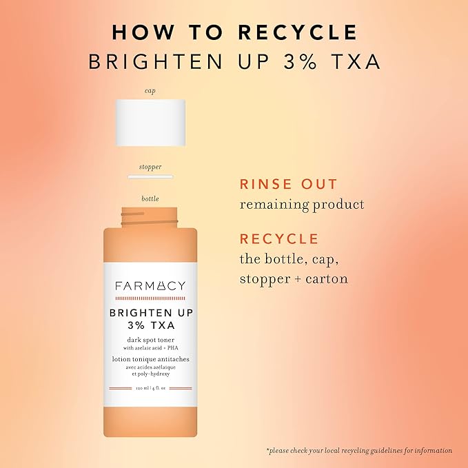 Farmacy 3% TXA Toner for Face - Brightening Face Toner for Oily Skin - Liquid Exfoliant with Azelaic Acid + 5% PHA to Target Visible Dullness + Help Reduce Uneven Skin Tone (50ml)-VivaGrace Women