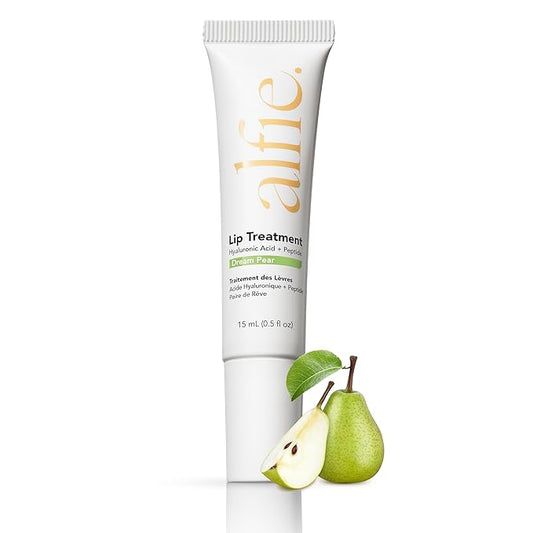 Alfie Hyaluronic Acid Lip Booster -Pear Flavor -15ml/0.5 Fl. Oz -Peptide Lip Treatment -Lip Plumper and Filler -Lip Serum and Moisturizer -Hydrating Treatment for Lip Volume -Vegan Friendly, Non-Toxic-VivaGrace Women