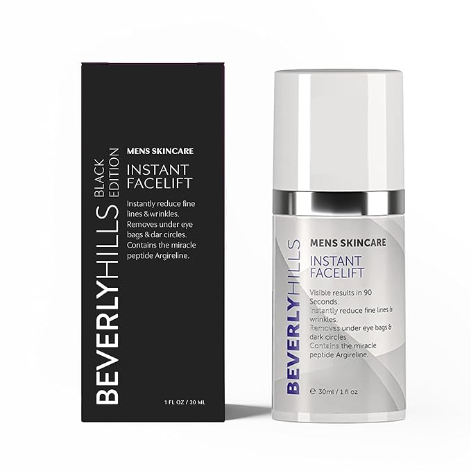 Beverly Hills Mens Instant Facelift and Eye Serum Treatment for Dark Circles, Puffy Eyes, and Wrinkles-VivaGrace Women