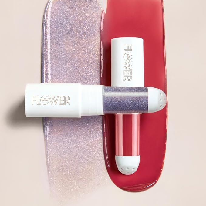 FLOWER Beauty By Drew Barrymore Perfect Pout Hydrating Lip Mask - Soothes + Softens Lips + Natural-Looking Tint - Recovery Lip Treatment + Moisturizes + Hydrates Lips - Scented - Cruelty-Free + Vegan ( Lucky)-VivaGrace Women