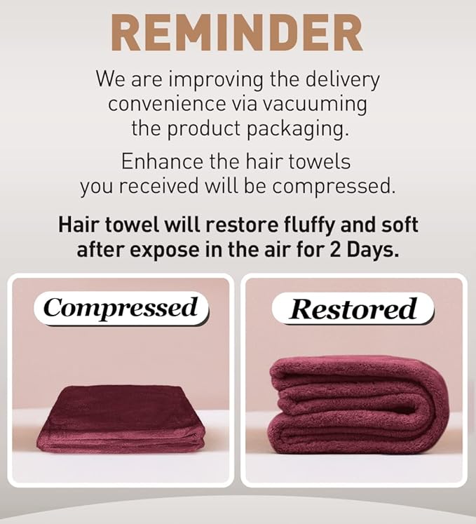 Hicober Microfiber Hair Towel, Hair Towel Wrap Turbans for Women,Hair Drying Towel Wrap Hair Accessories for Women Girls-Plum,Navy,Aqua Green,3Packs-VivaGrace Women