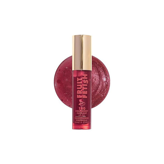 Milani Lip Oil with Vitamin E for Instant Hydration, Fruit Extract Infused Lip Treatment and Moisturizing Lip Gloss - Cranberry-VivaGrace Women