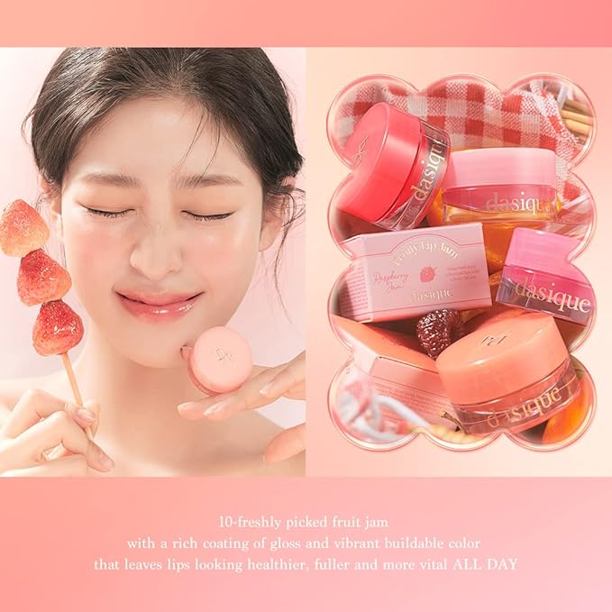 dasique Fruity Lip Jam (#07 Plum Jam) | High-shine finish | Moisturizing | Vegan, Cruelty Free | Lip Balm-VivaGrace Women