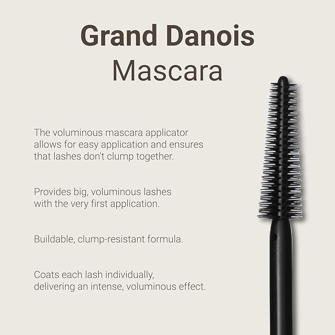 Hypoallergenic Mascara Sensitive Eyes - Smudge-Proof, Sweatproof, Lengthening for Maximum Volume and Length - Vegan and Non Toxic
