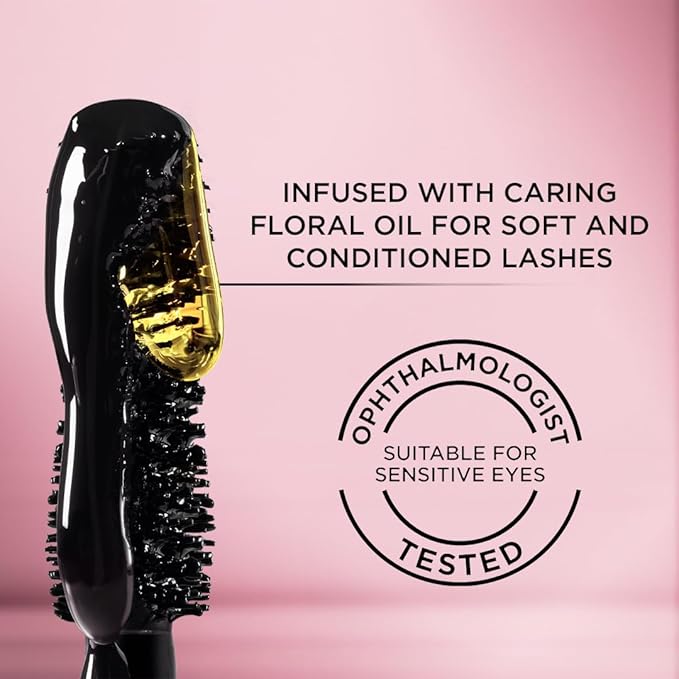 L'Oreal Paris Makeup Voluminous Lash Paradise Mascara, Voluptuous Volume, Intense Length, Feathery Soft Full Lashes, No Flaking, Smudging or Clumping, Latte Brown, 0.28 Fl Oz