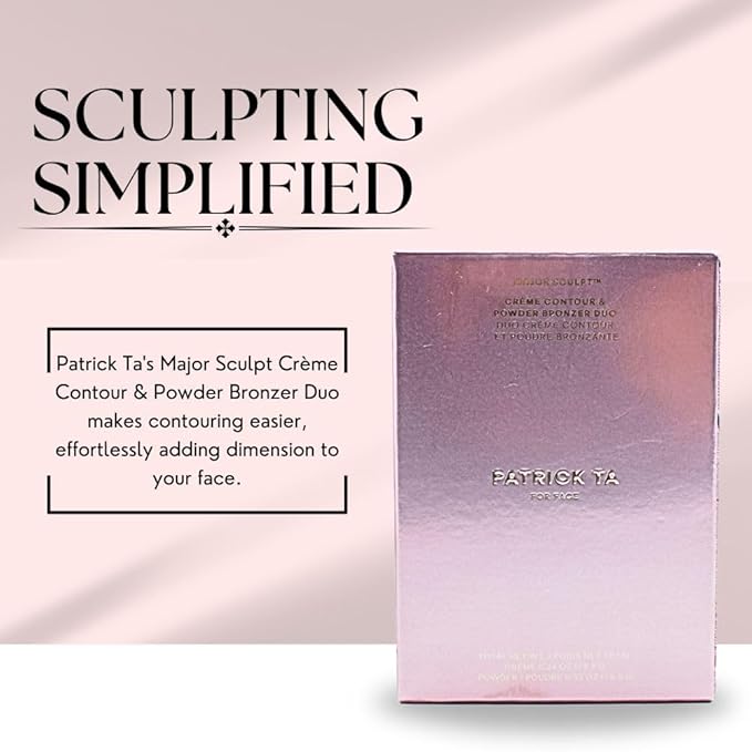 PATRICK TA Major Sculpt Crème Contour & Powder Bronzer Duo She's Statuesque-VivaGrace Women