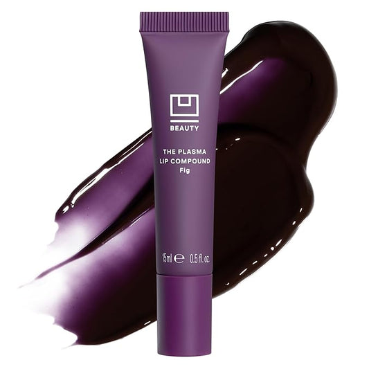 U Beauty The PLASMA Tinted Lip Compound - Anti-Aging & Anti-Wrinkle Lip Gloss, Hyaluronic Acid, Shea Butter & Peptides for Hydration & Plumping, Fig- 15 mL-VivaGrace Women