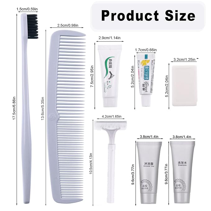 Hygiene Kit, Hygiene Kit Bulk, Individually Packed,The Travel Hygiene Kit Is Fully Equipped, Convenient For Personal Washing, Convenience Kits Suitable For Hotel, Home, Camping, Travel ( Pack-12)-VivaGrace Women