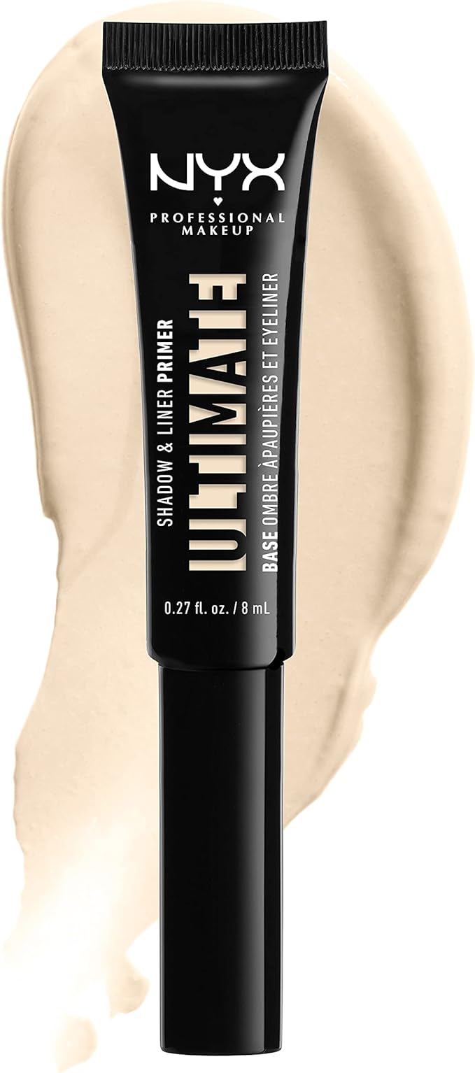 NYX PROFESSIONAL MAKEUP Ultimate Shadow & Liner Primer, Light + Epic Ink Liner, Black (2-Pack Bundle)