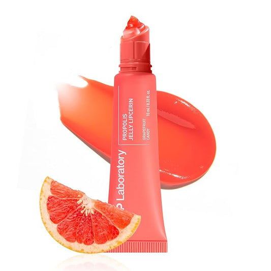 CNP Propolis Jelly Tinted Lipcerin™ - 05 Grapefruit Candy, Hydrating Lip Balm & Gloss with Manuka Honey + Hyaluronic Acid, Korean Skincare, 0.3 fl.oz.-VivaGrace Women
