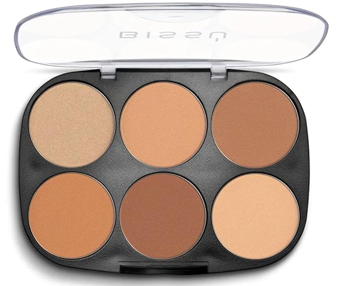 Bissú Contouring Powder Palette (6 colors) (02 Medium to Bronzed)-VivaGrace Women