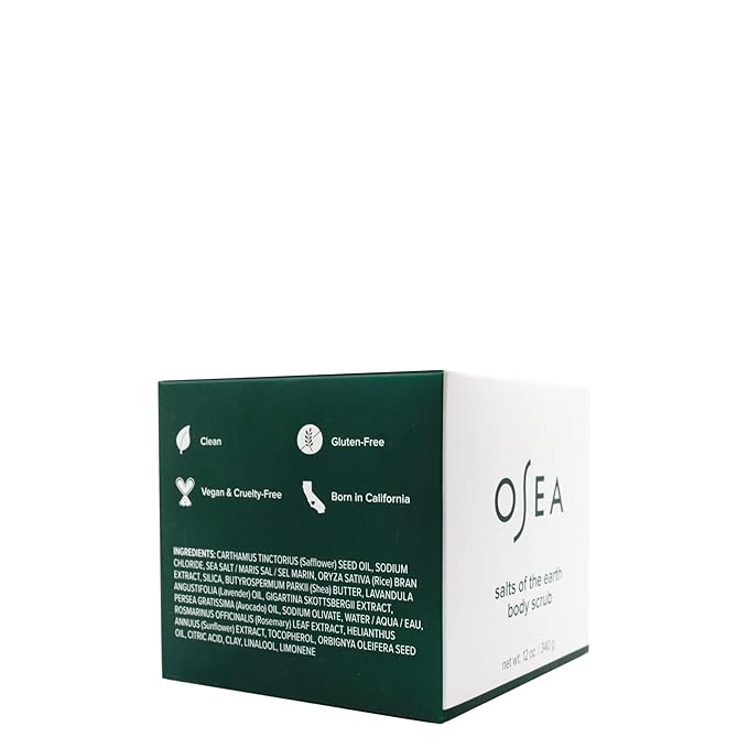 OSEA Salts of the Earth Body Scrub 12 oz - Pink Himalayan Salt Scrub - Gentle Body Exfoliation Skincare - Ideal Spa Gift for Pampering - Clean Beauty & Vegan Body Care-VivaGrace Women