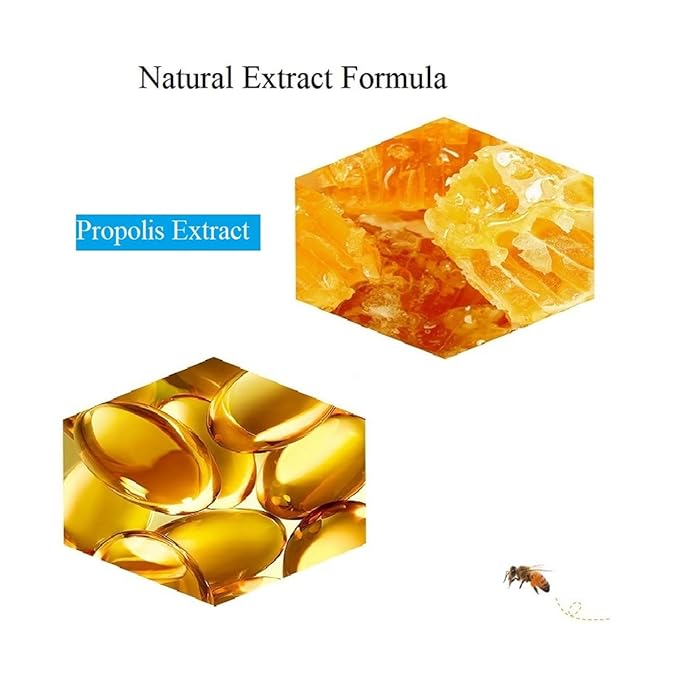 4 PCS Bee Lip Balm Honey Pot,Honey Lip Mask,Honey Propolis Lip Mask Moisturizing Moisture Nourishing Dry & Chapped Lips,Lip Care and Reduces Lip Lines,Lip Exfoliating-VivaGrace Women